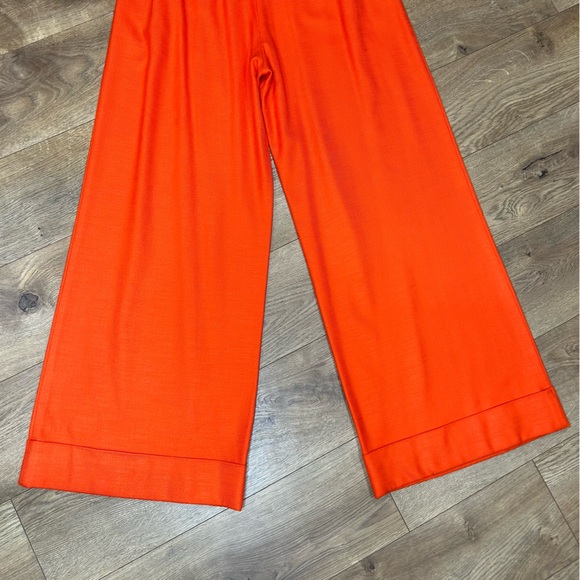 Trina Turk - Orange wide leg pants - Size 6 - Picture 8 of 9